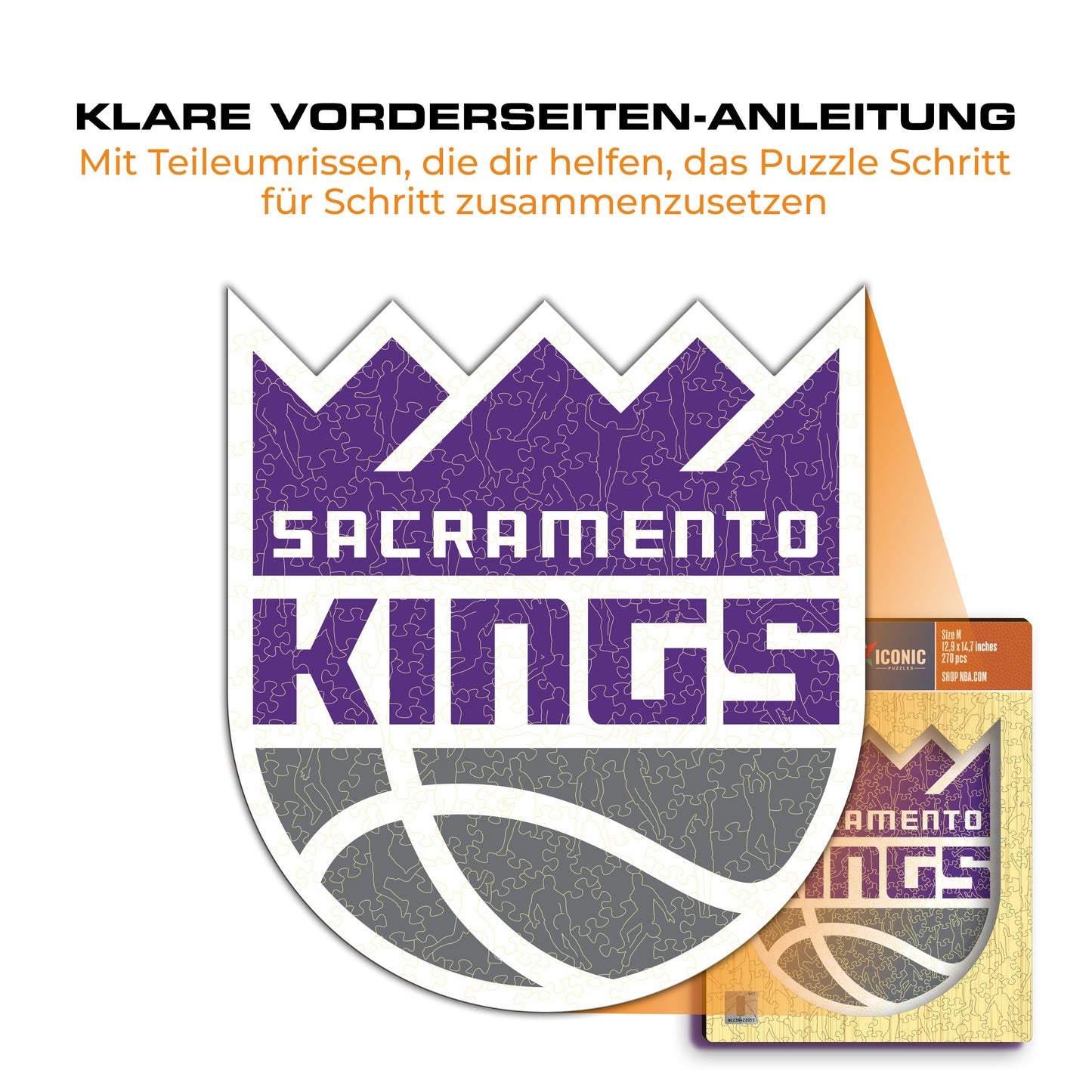 Sacramento Kings™ Logo - Holzpuzzle