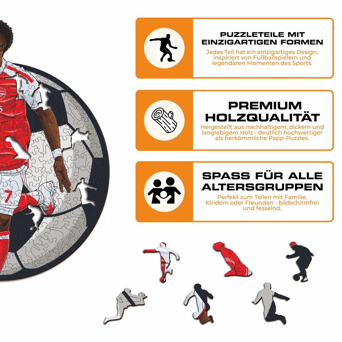 Bukayo Saka Holzpuzzle