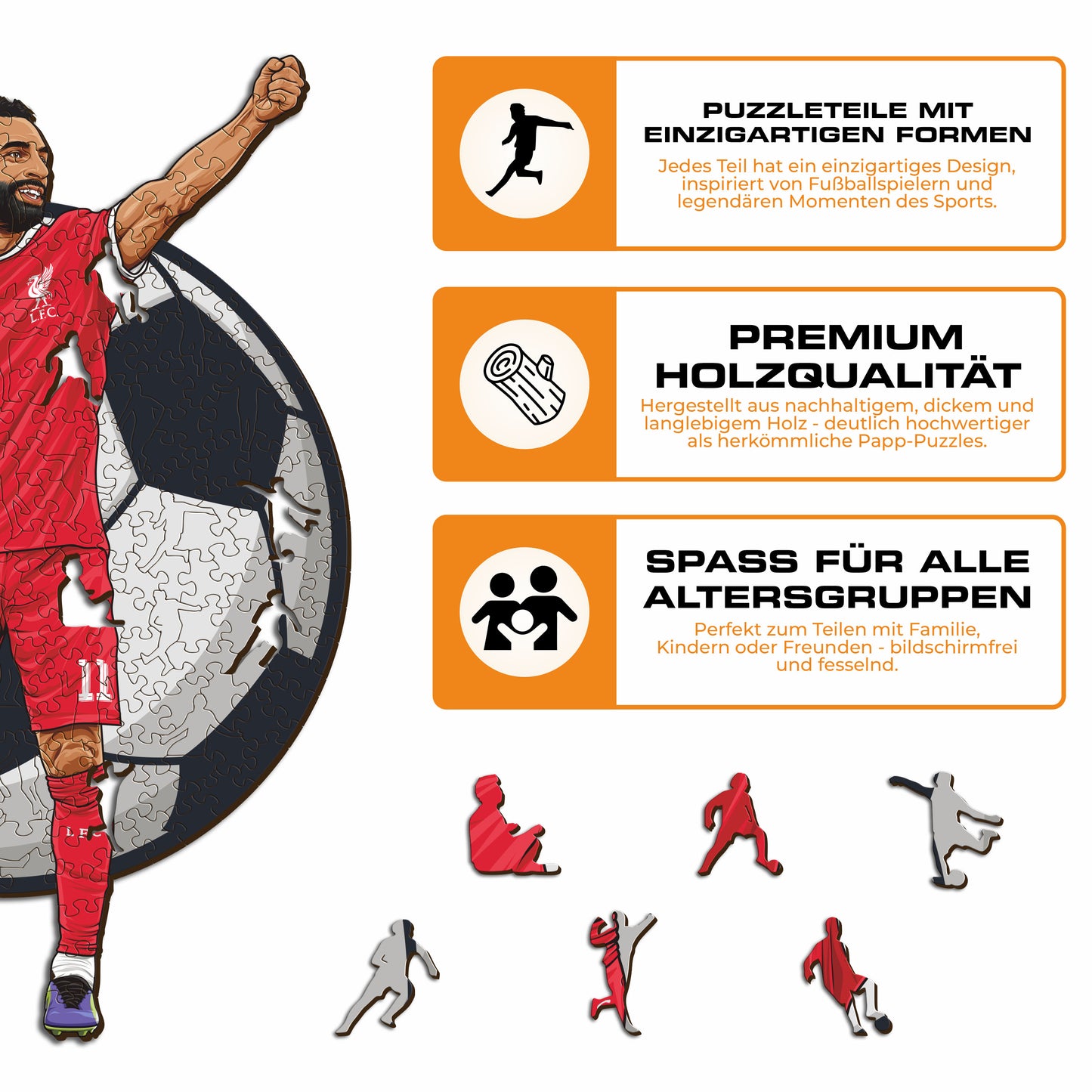 Mohamed Salah - Holzpuzzle