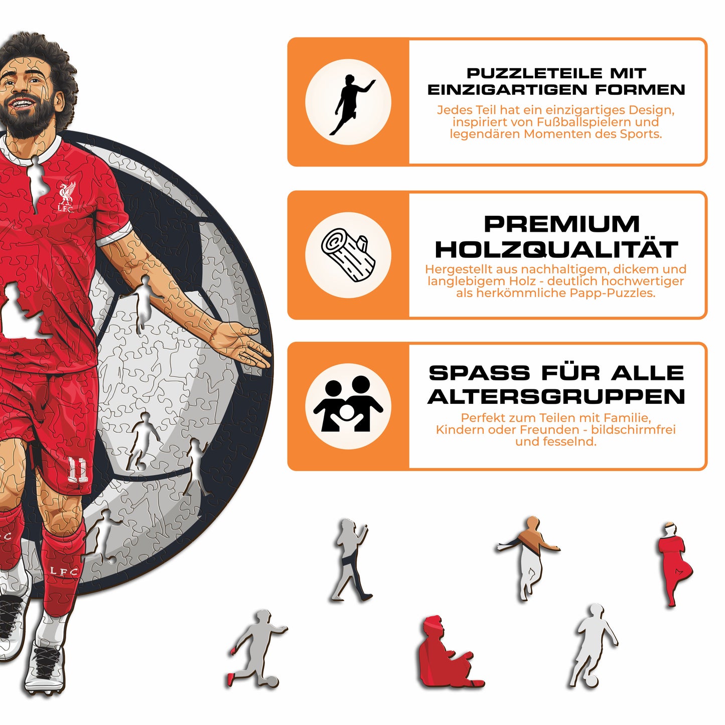 Mohamed Salah - Holzpuzzle