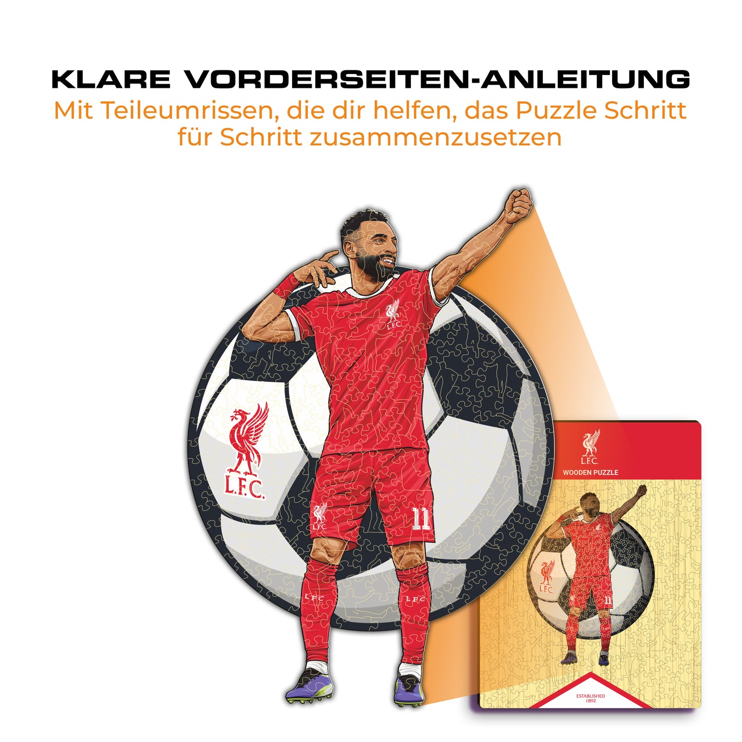 Mohamed Salah - Holzpuzzle