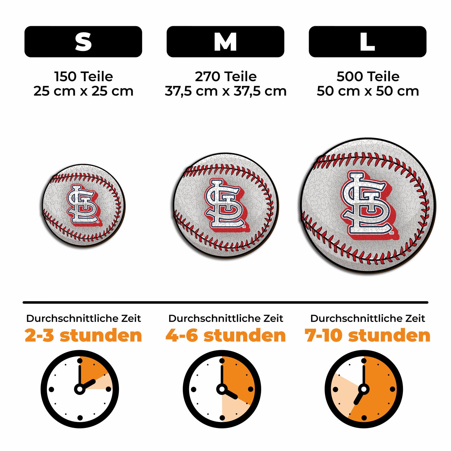 St. Louis Cardinals™ Baseball - Holzpuzzle