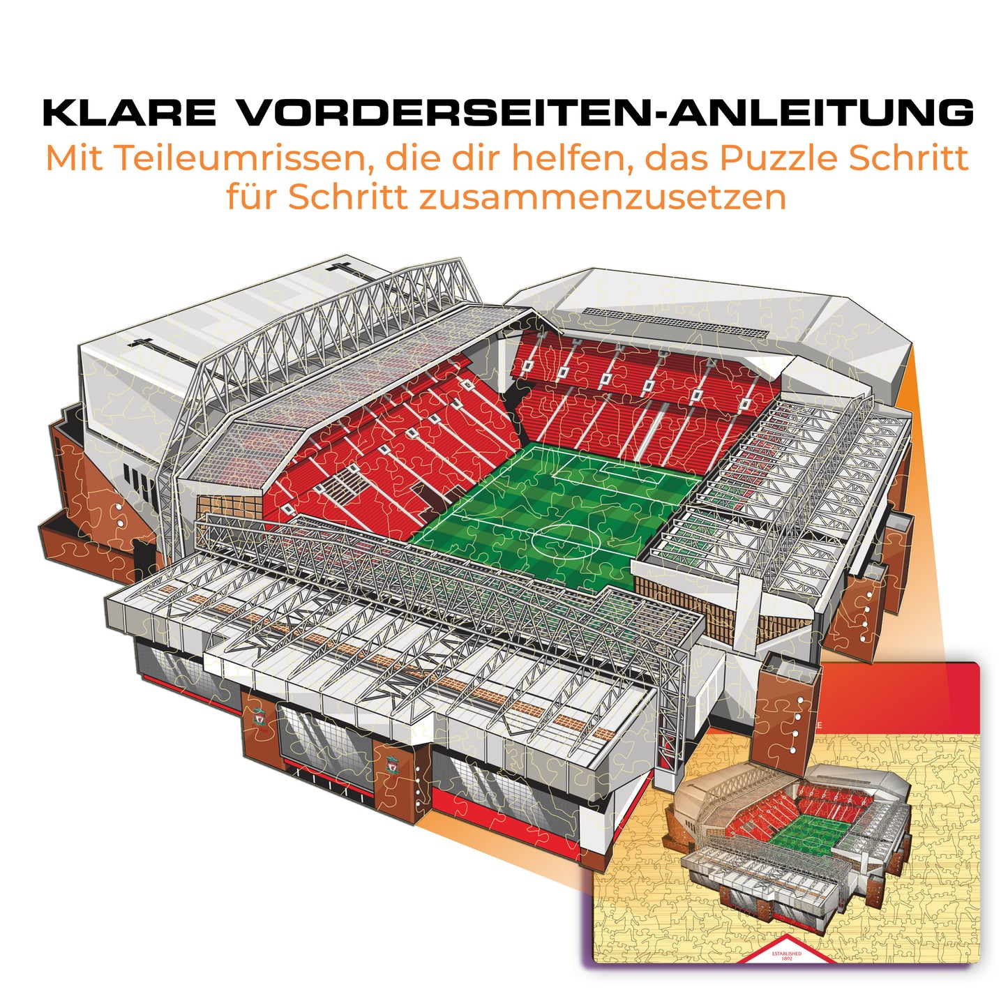 Liverpool FC® Anfield Stadium - Holzpuzzle