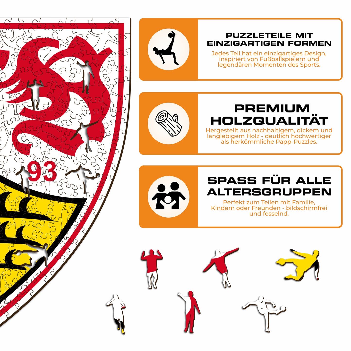 VfB Stuttgart® Logo - Holzpuzzle