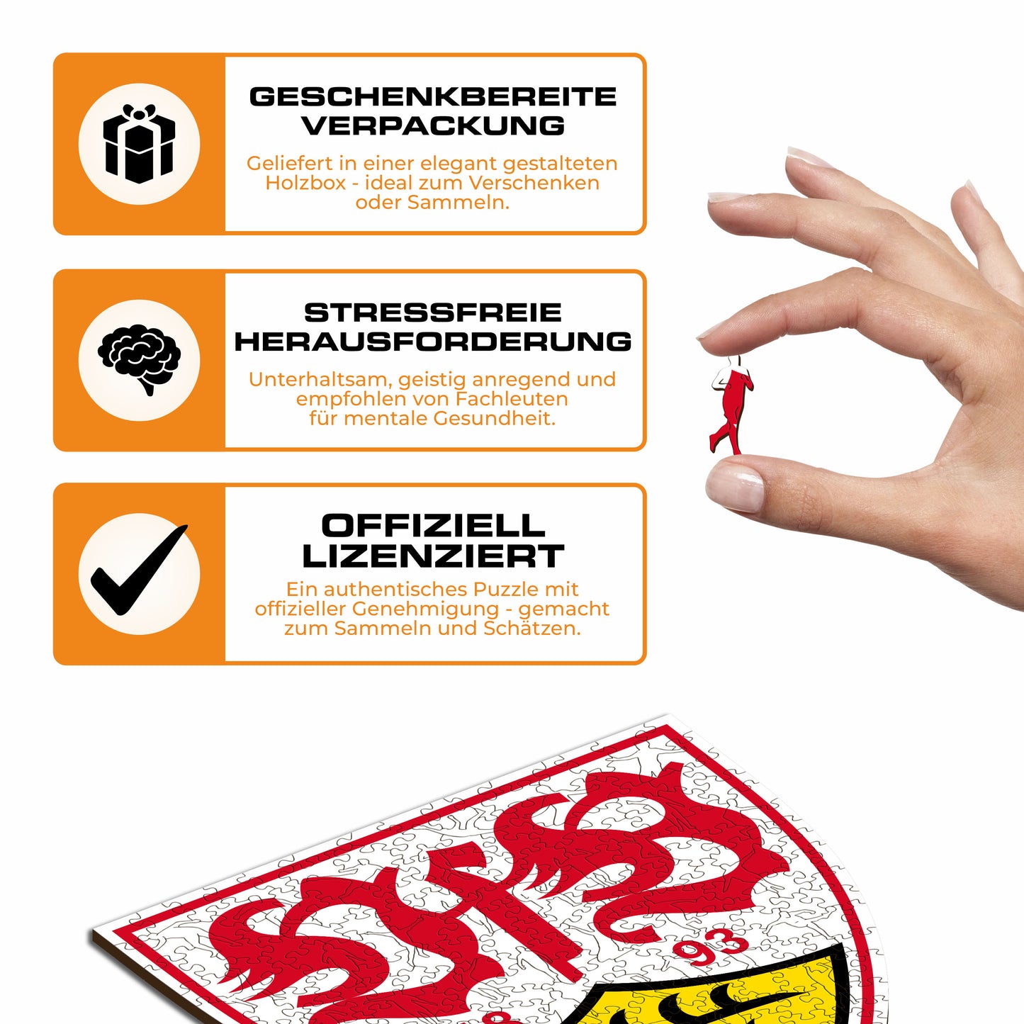 VfB Stuttgart® Logo - Holzpuzzle