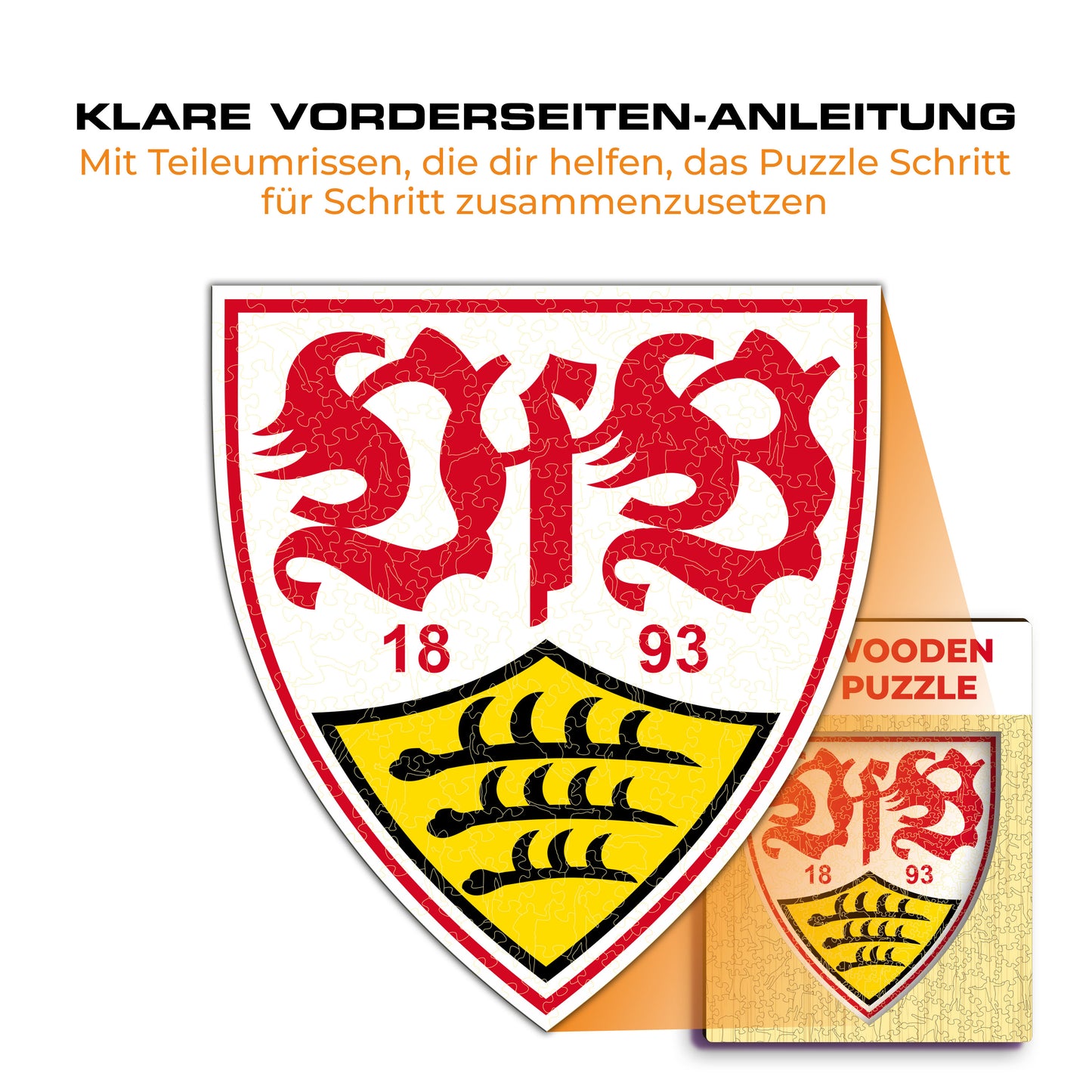 VfB Stuttgart® Logo - Holzpuzzle