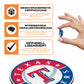 Texas Rangers™ Logo - Holzpuzzle