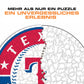 Texas Rangers™ Logo - Holzpuzzle