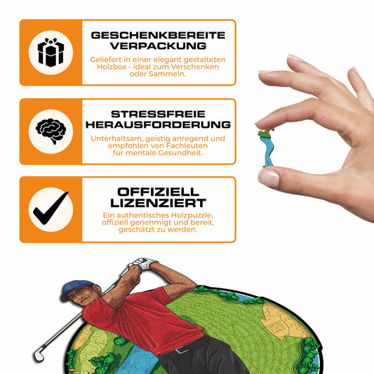 Tiger Woods - Holzpuzzle