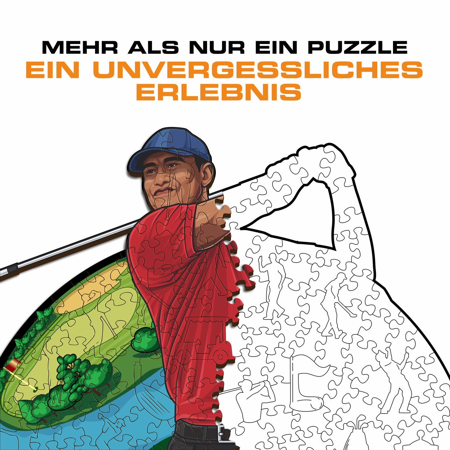 Tiger Woods - Holzpuzzle