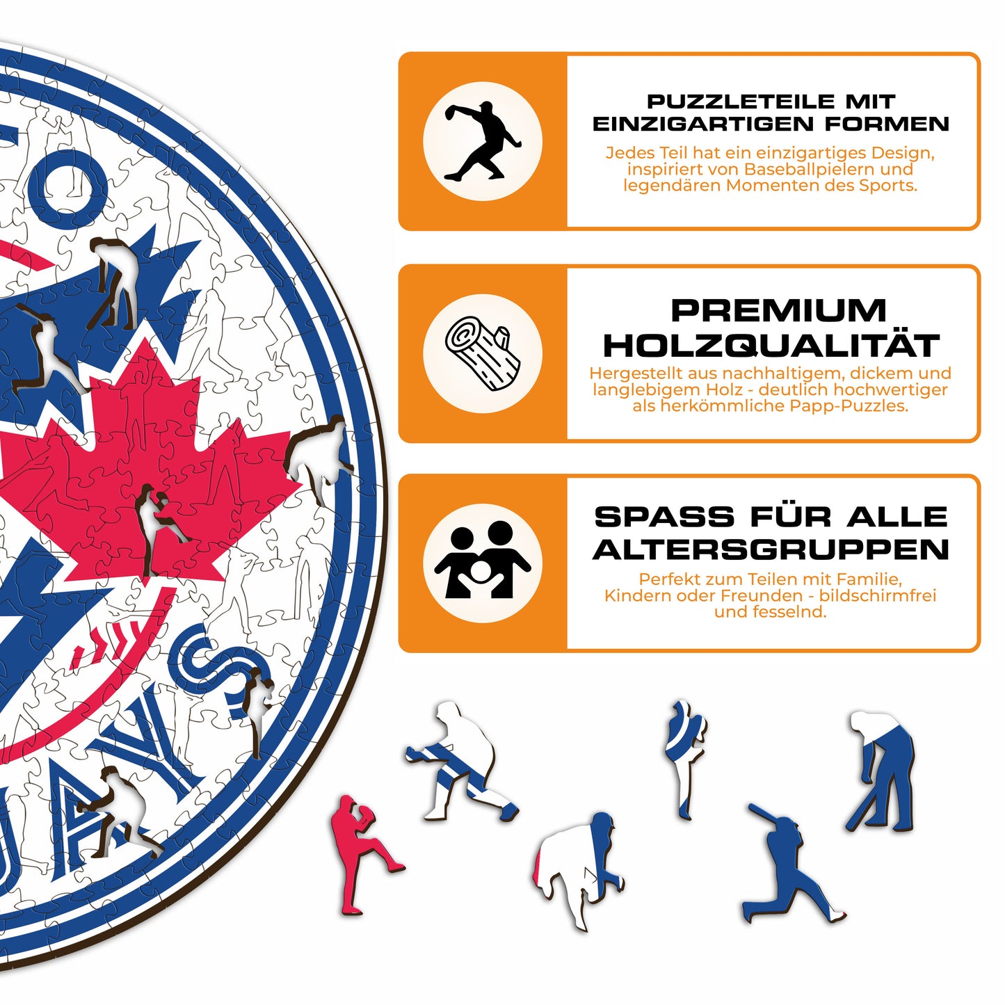 Toronto Blue Jays™ Logo - Holzpuzzle