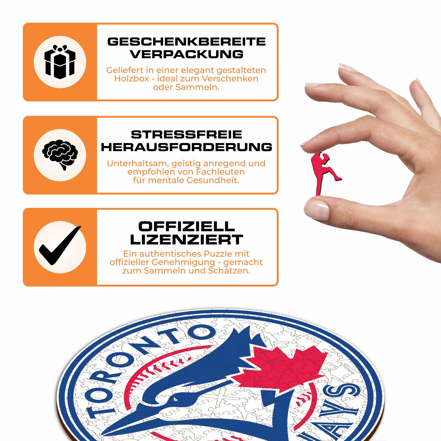 Toronto Blue Jays™ Logo - Holzpuzzle