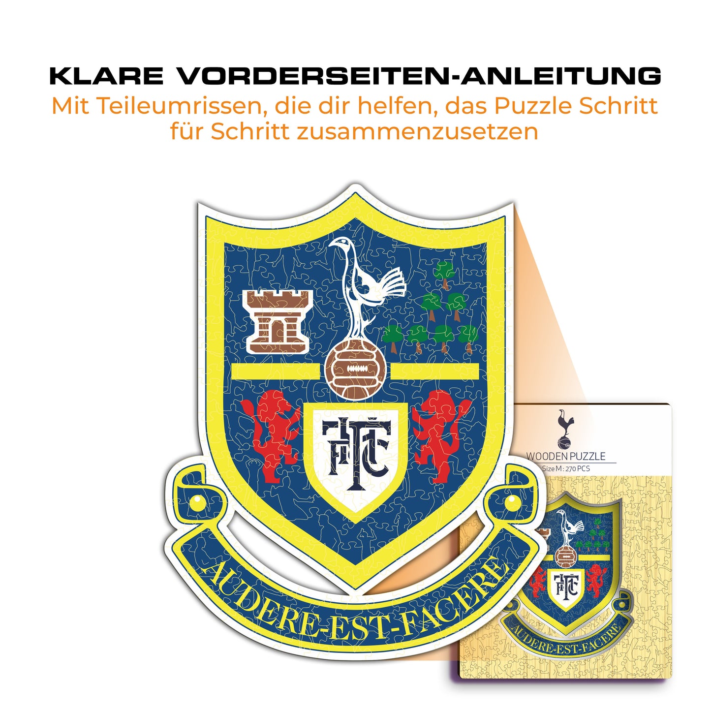 Tottenham Hotspur FC® Retro Logo - Holzpuzzle