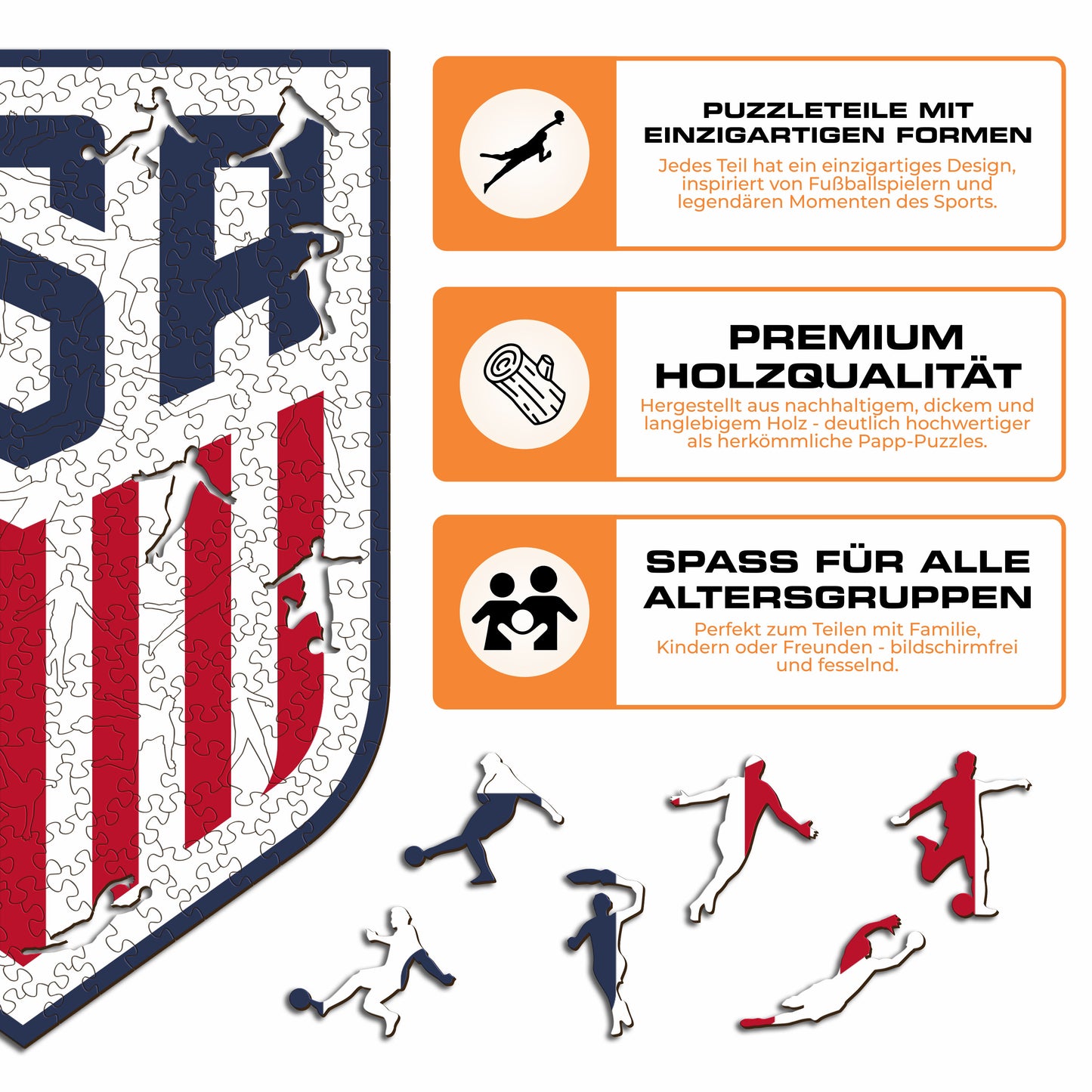 USMNT® Logo - Holzpuzzle