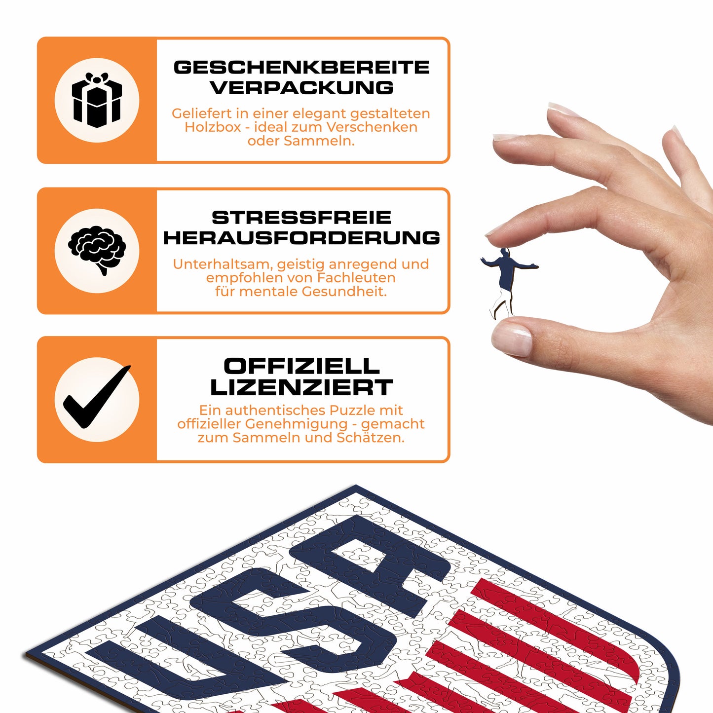 USMNT® Logo - Holzpuzzle