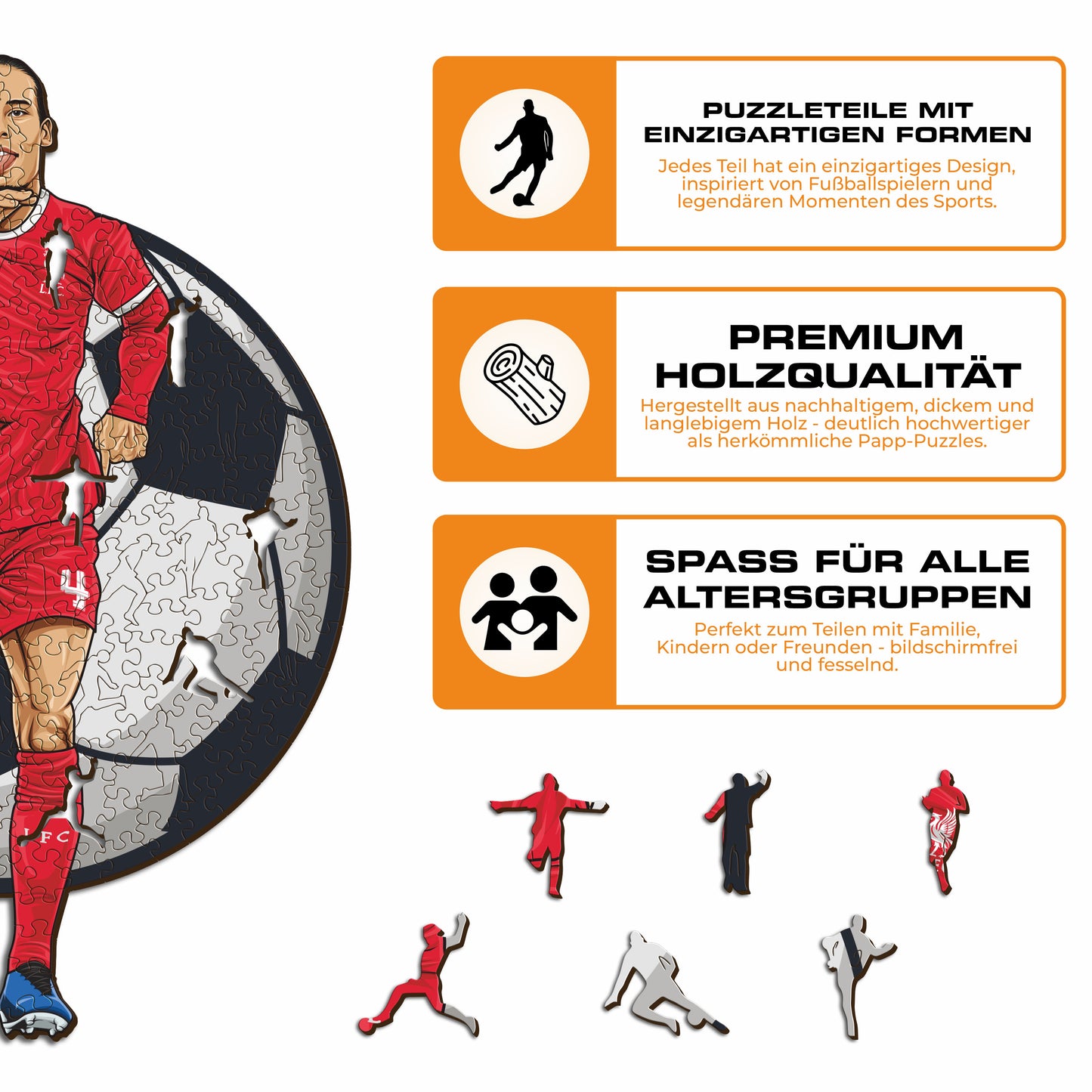 Virgil van Dijk - Holzpuzzle
