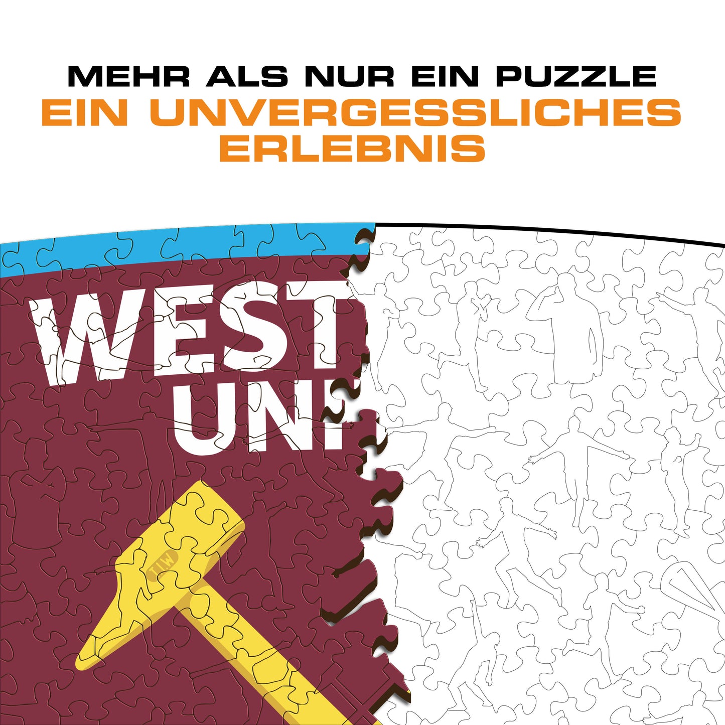West Ham United FC® Logo - Holzpuzzle