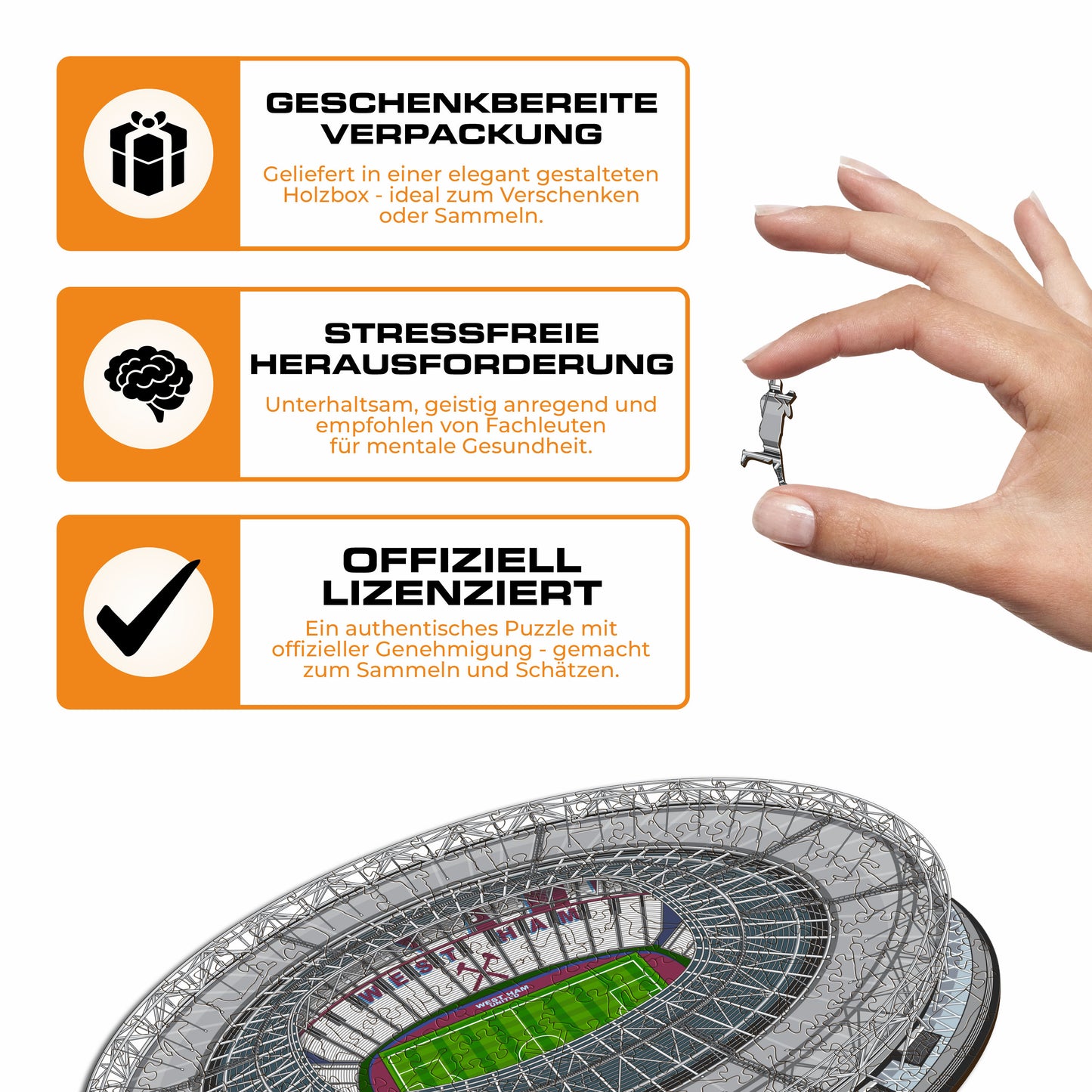 West Ham United FC® Stadium - Holzpuzzle
