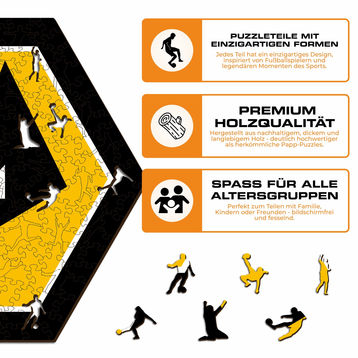 Wolves FC® Logo - Holzpuzzle