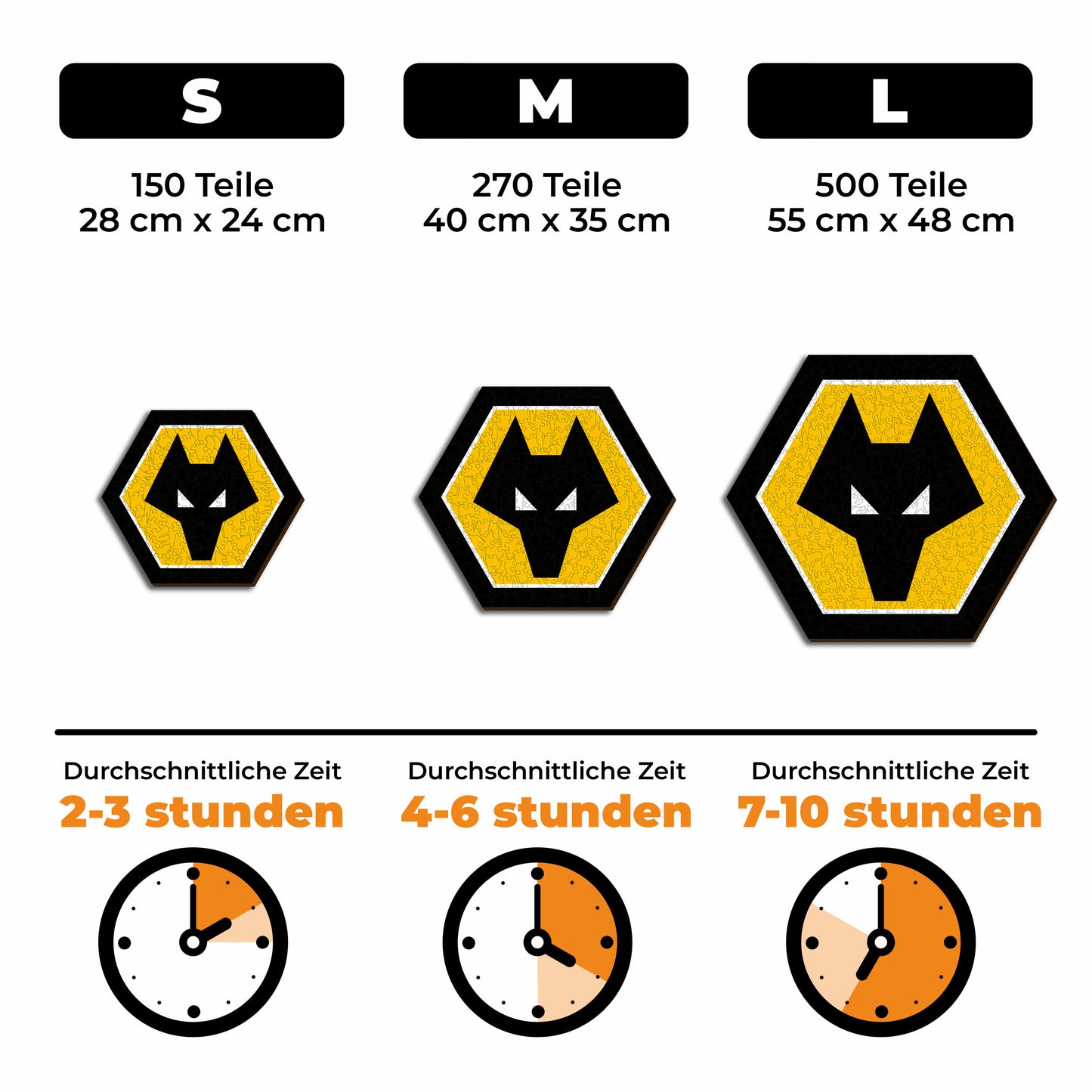 Wolves FC® Logo - Holzpuzzle