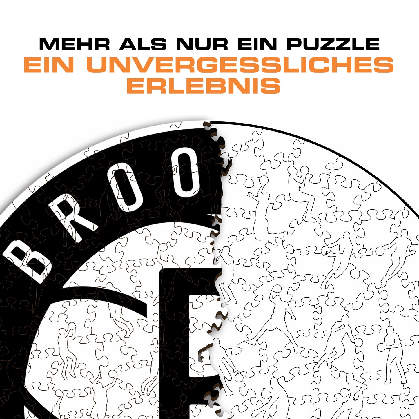 Brooklyn Nets™ Logo - Holzpuzzle