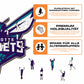 Charlotte Hornets™ Logo - Holzpuzzle