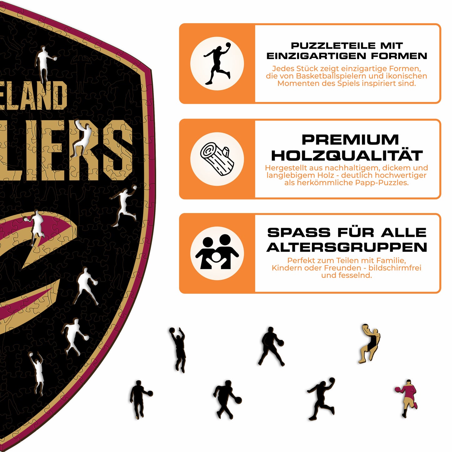 Cleveland Cavaliers™ Logo - Holzpuzzle