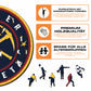 Denver Nuggets™ Logo - Holzpuzzle