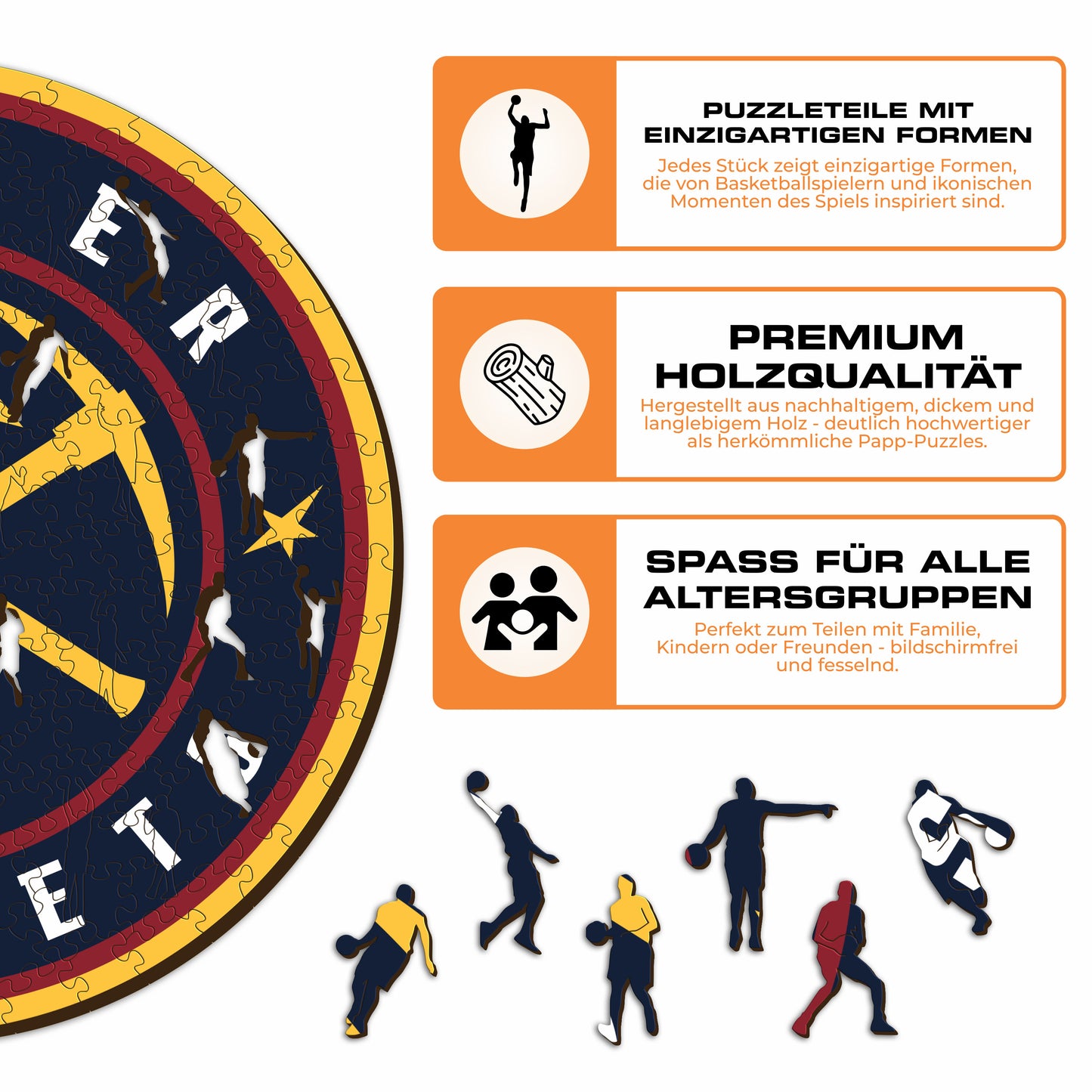 Denver Nuggets™ Logo - Holzpuzzle