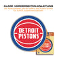Detroit Pistons™ Logo - Holzpuzzles