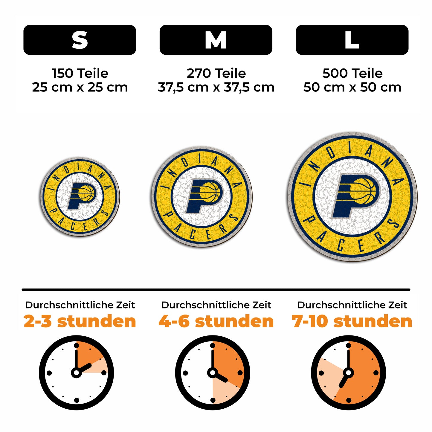 Indiana Pacers™ Logo - Holzpuzzle