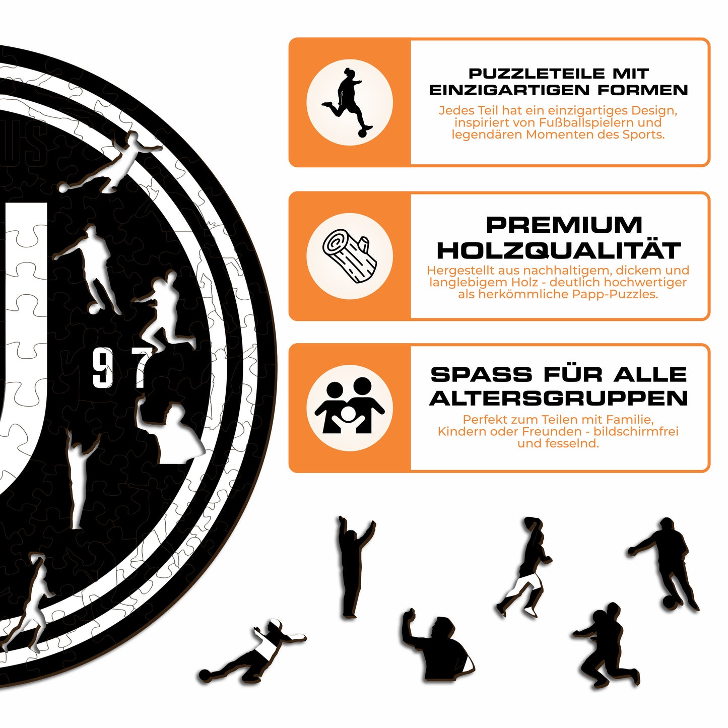 Juventus FC® Logo - Holzpuzzle