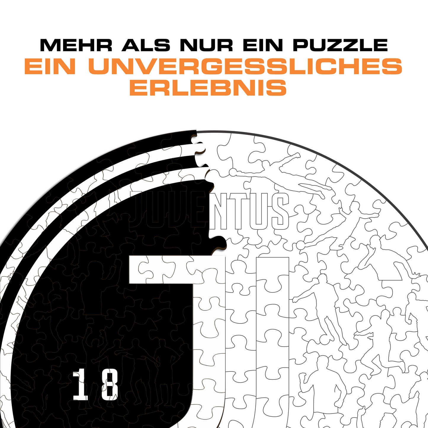 Juventus FC® Logo - Holzpuzzle