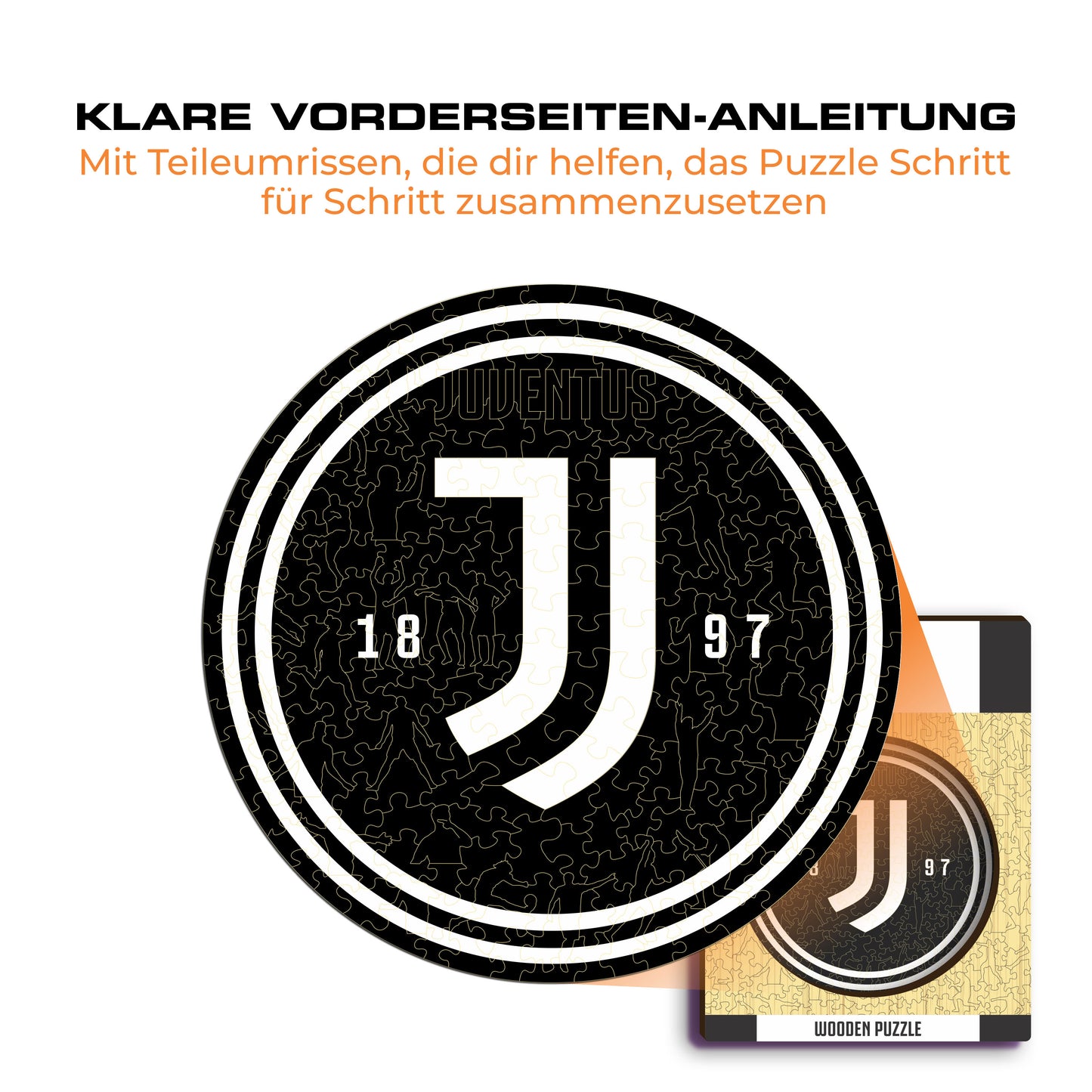 Juventus FC® Logo - Holzpuzzle