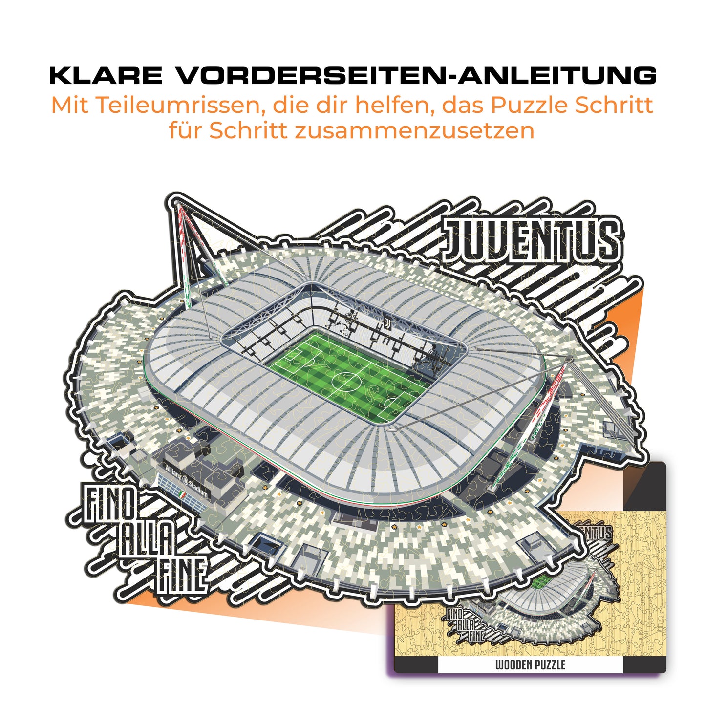 Juventus FC® Allianz Stadium - Holzpuzzle