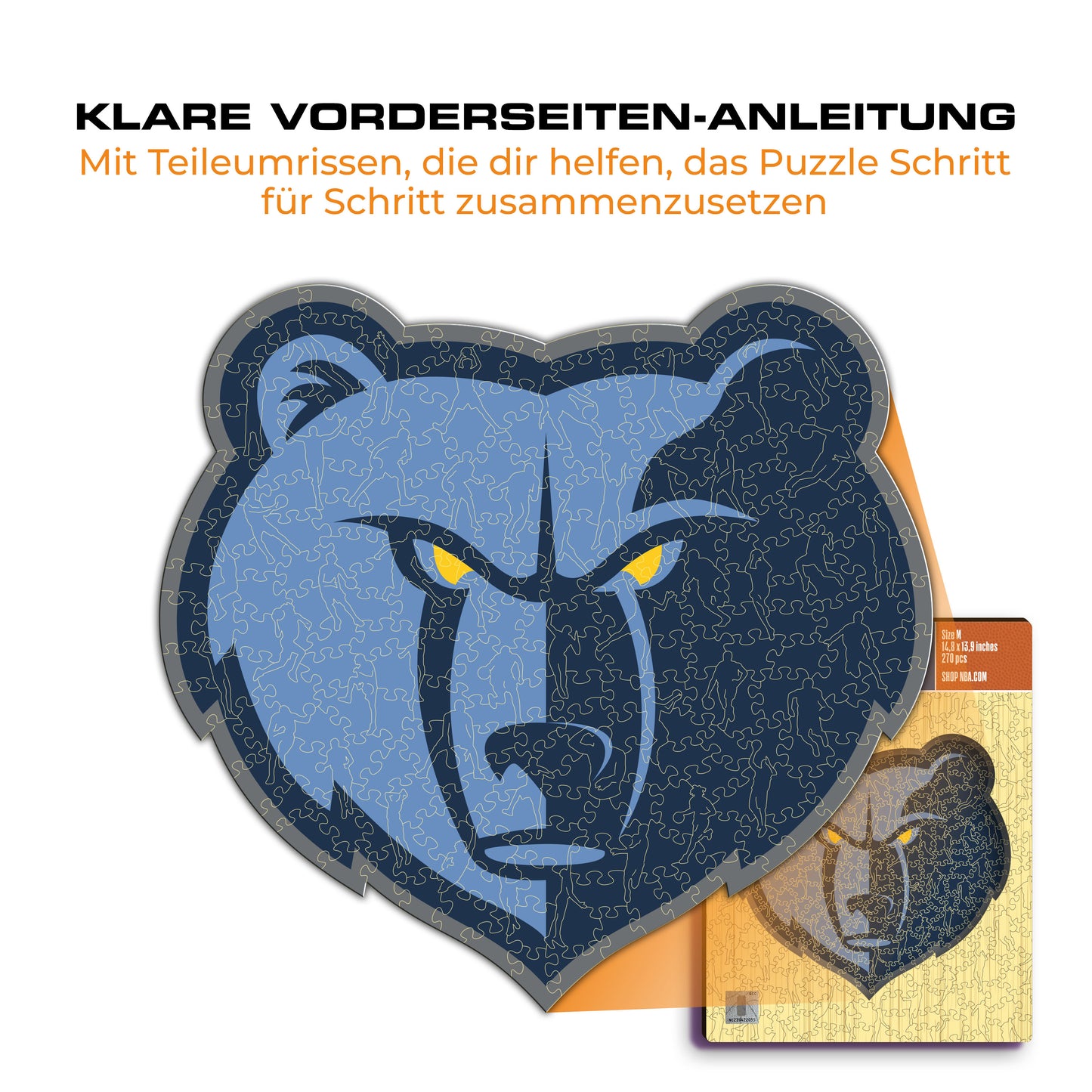 Memphis Grizzlies™ Logo - Holzpuzzle