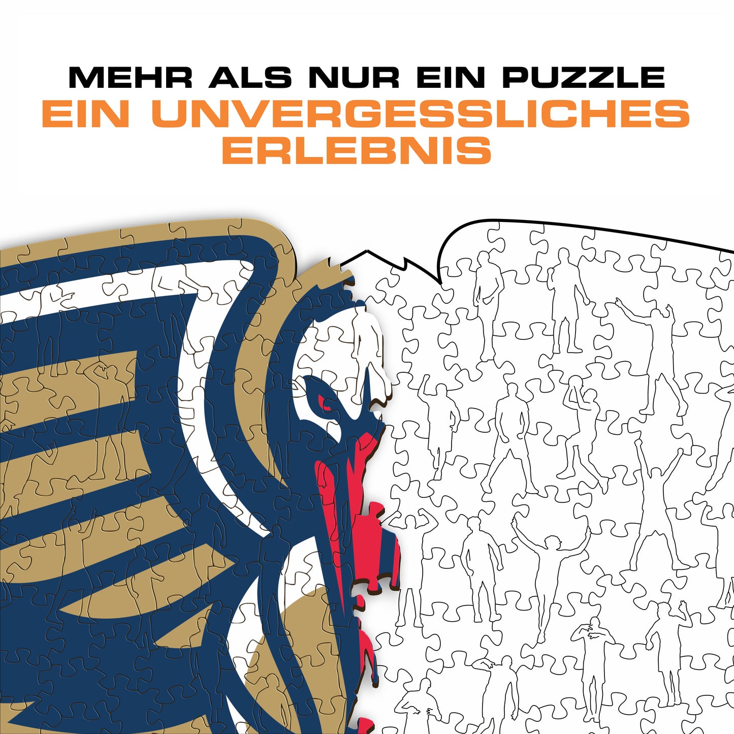 New Orleans Pelicans™ Logo - Holzpuzzle