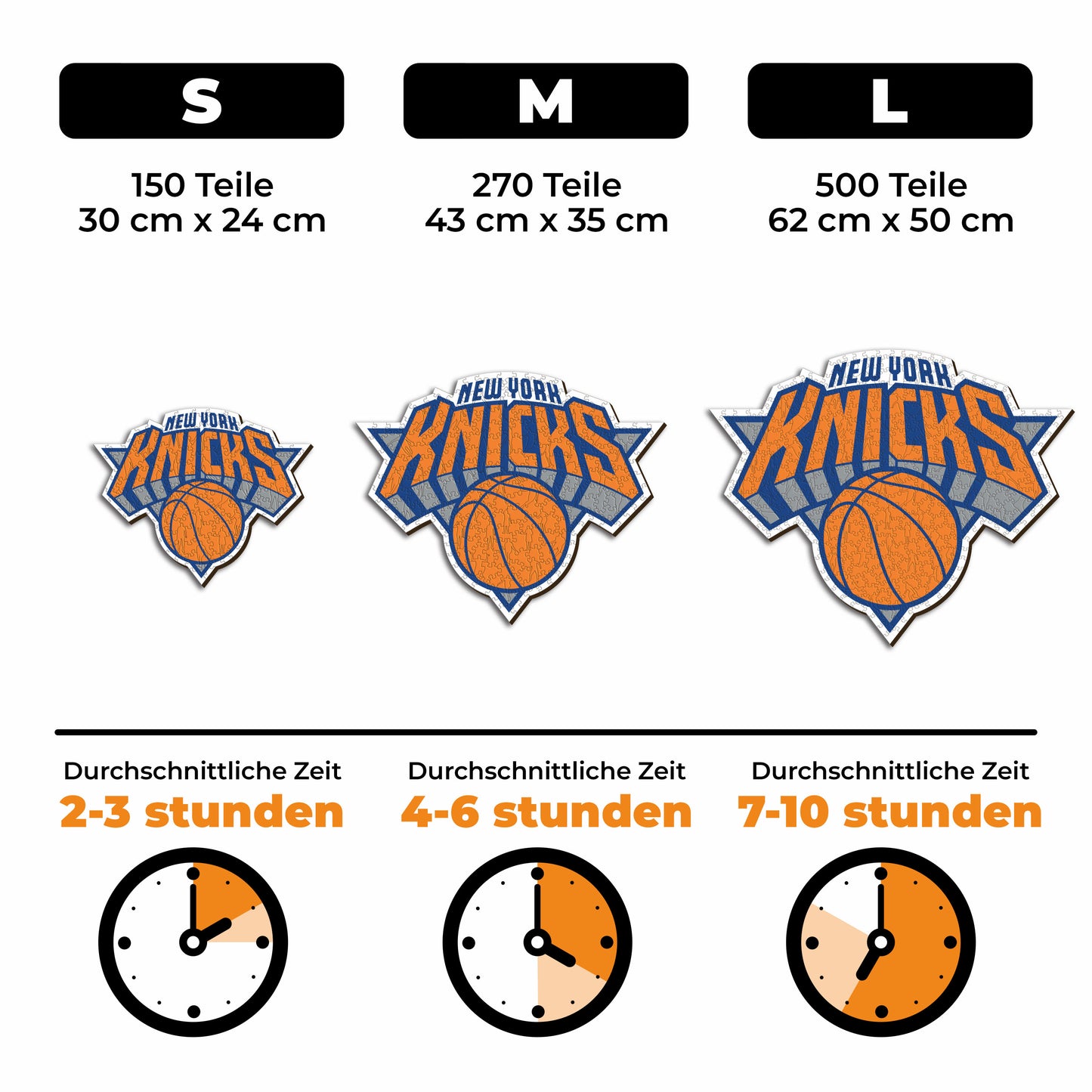 New York Knicks™ Logo - Holzpuzzle