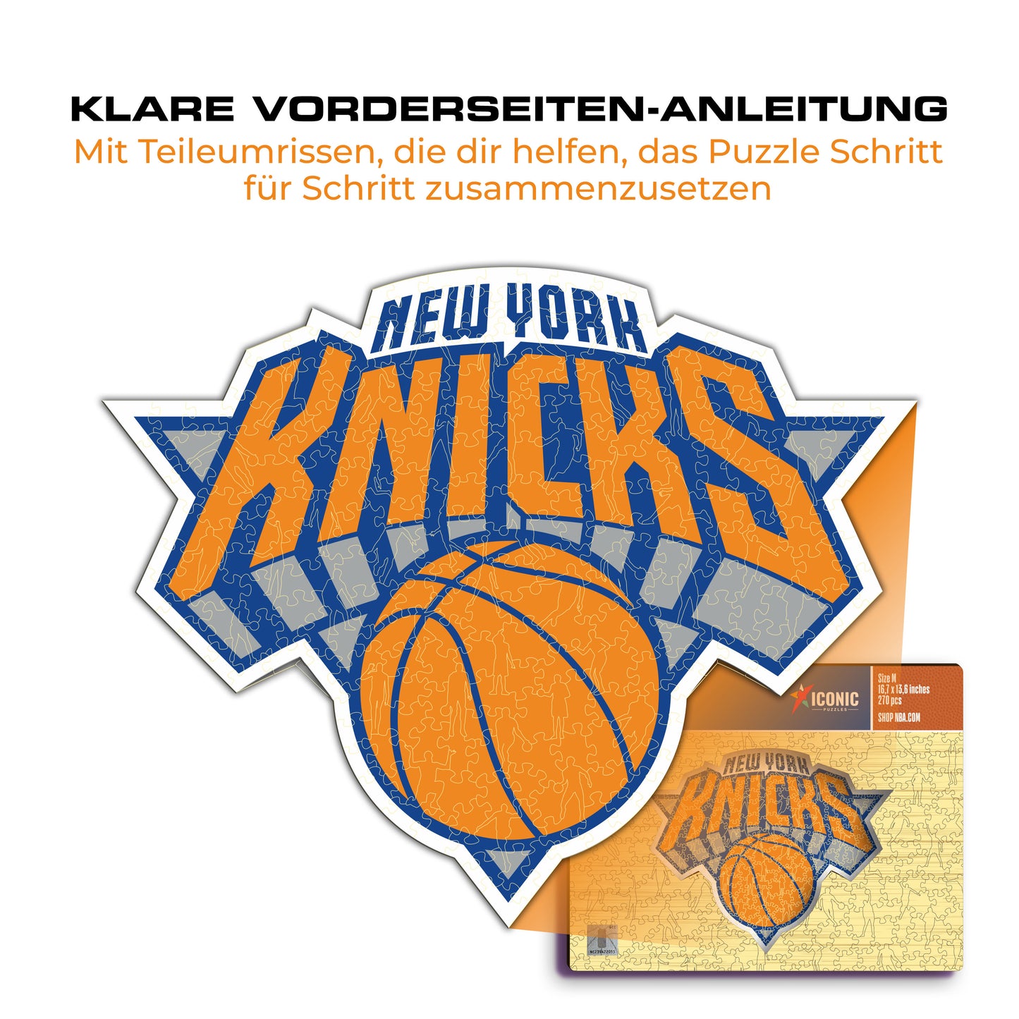 New York Knicks™ Logo - Holzpuzzle