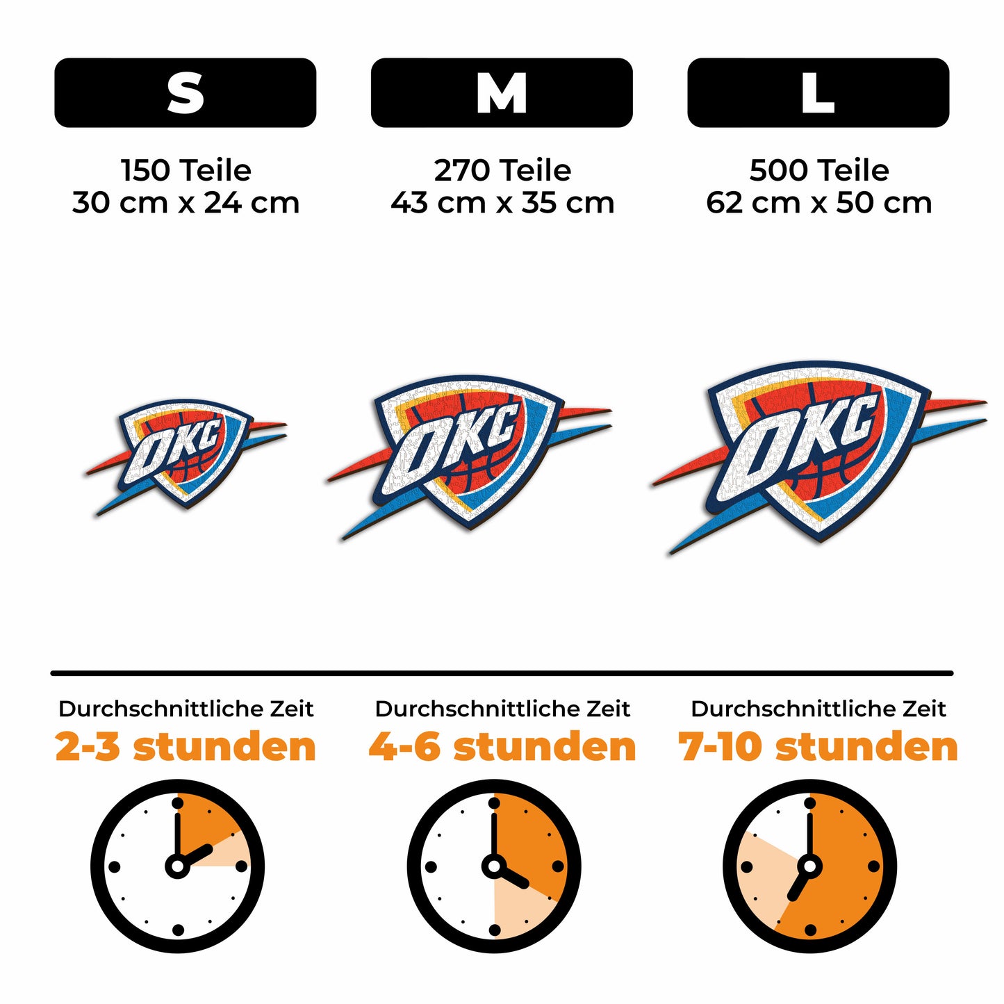 Oklahoma City Thunder™ Logo - Holzpuzzle