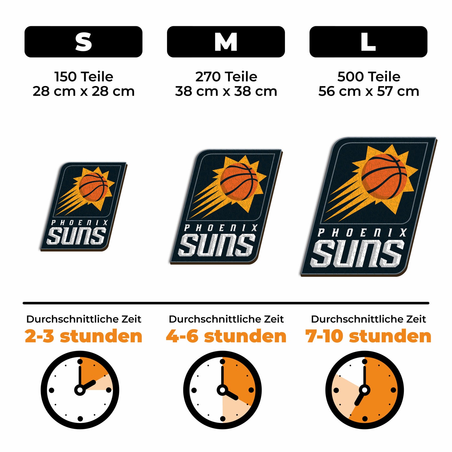Phoenix Suns™ Logo - Holzpuzzle