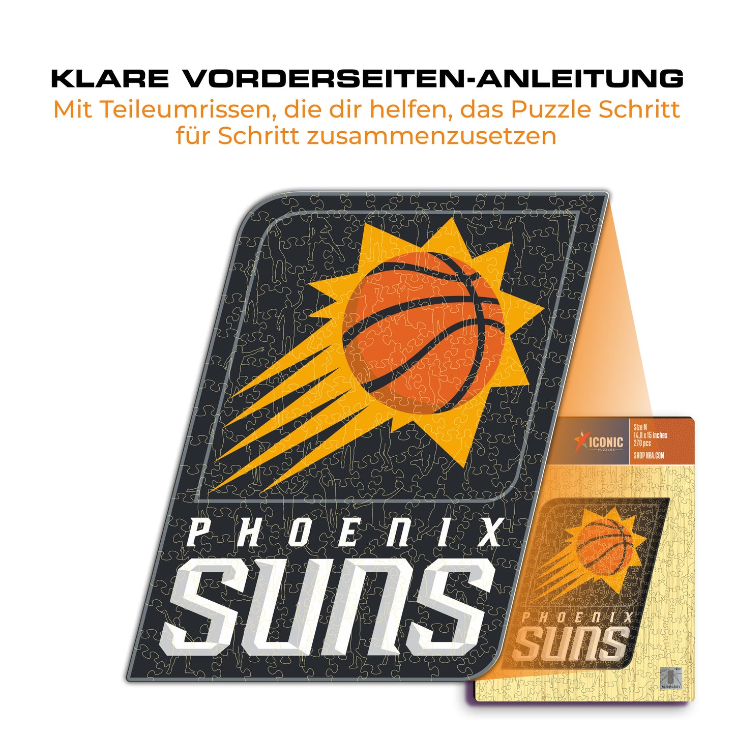 Phoenix Suns™ Logo - Holzpuzzle
