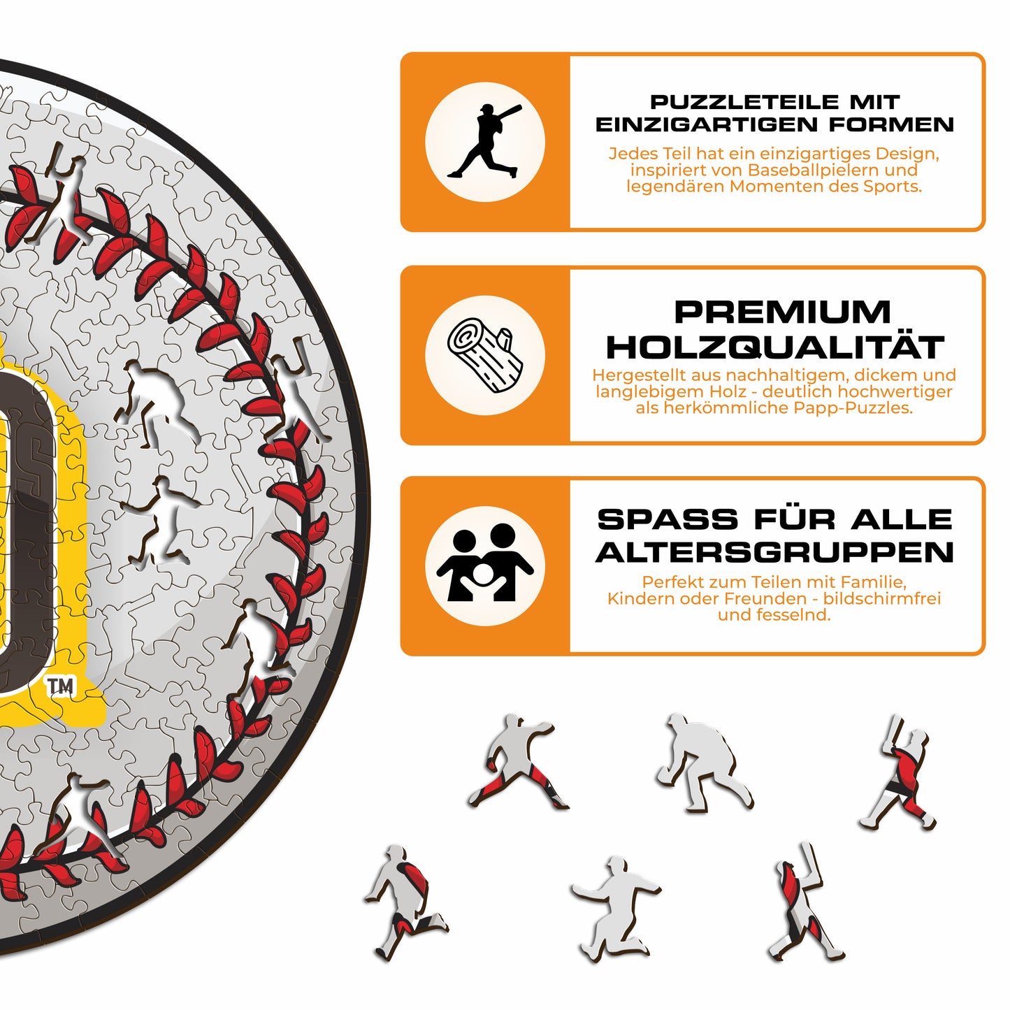 San Diego Padres™ - Holzpuzzle