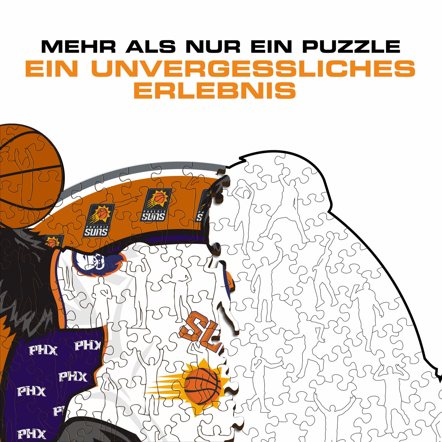 Phoenix Suns™ Maskottchen - Holzpuzzle