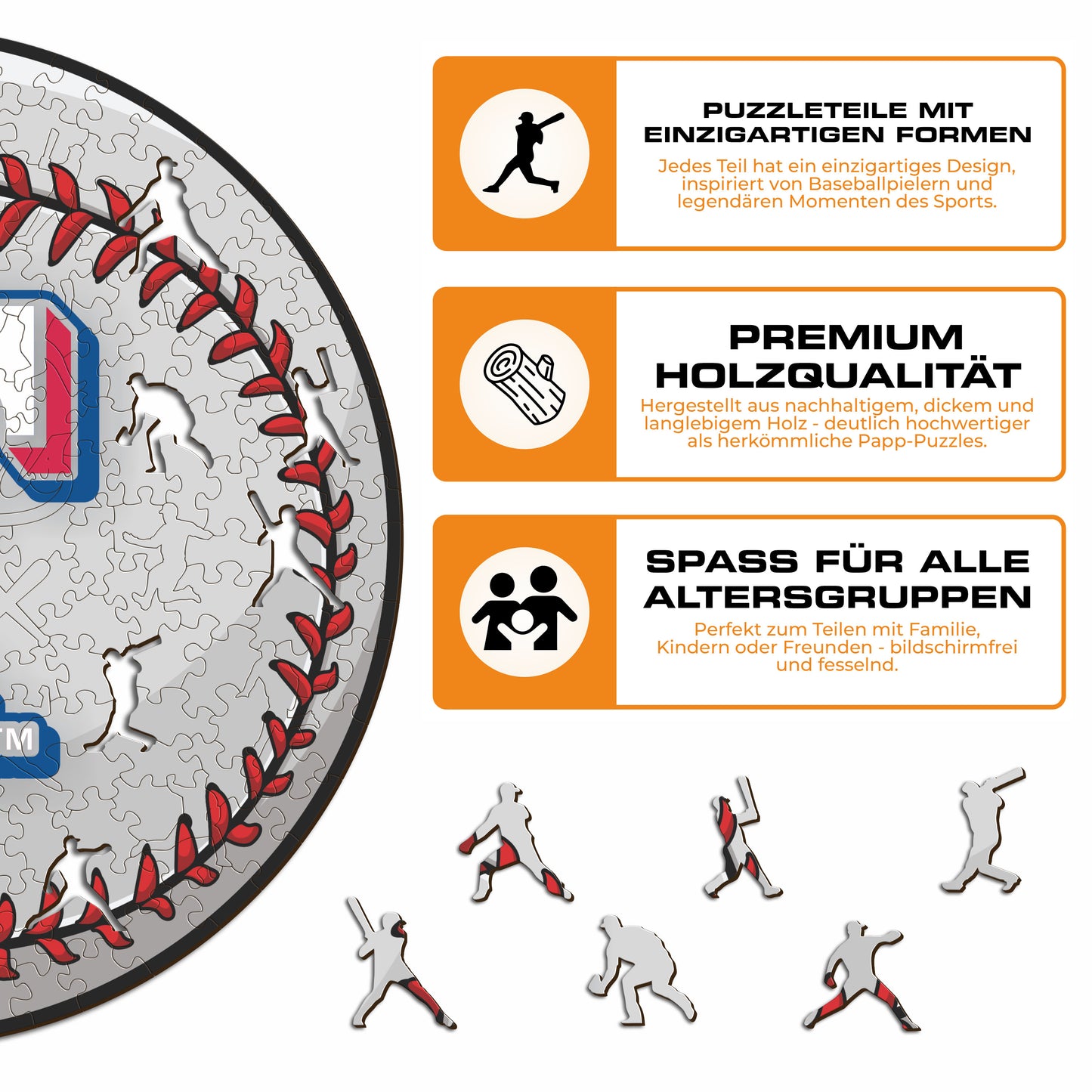 Texas Rangers™ - Holzpuzzle