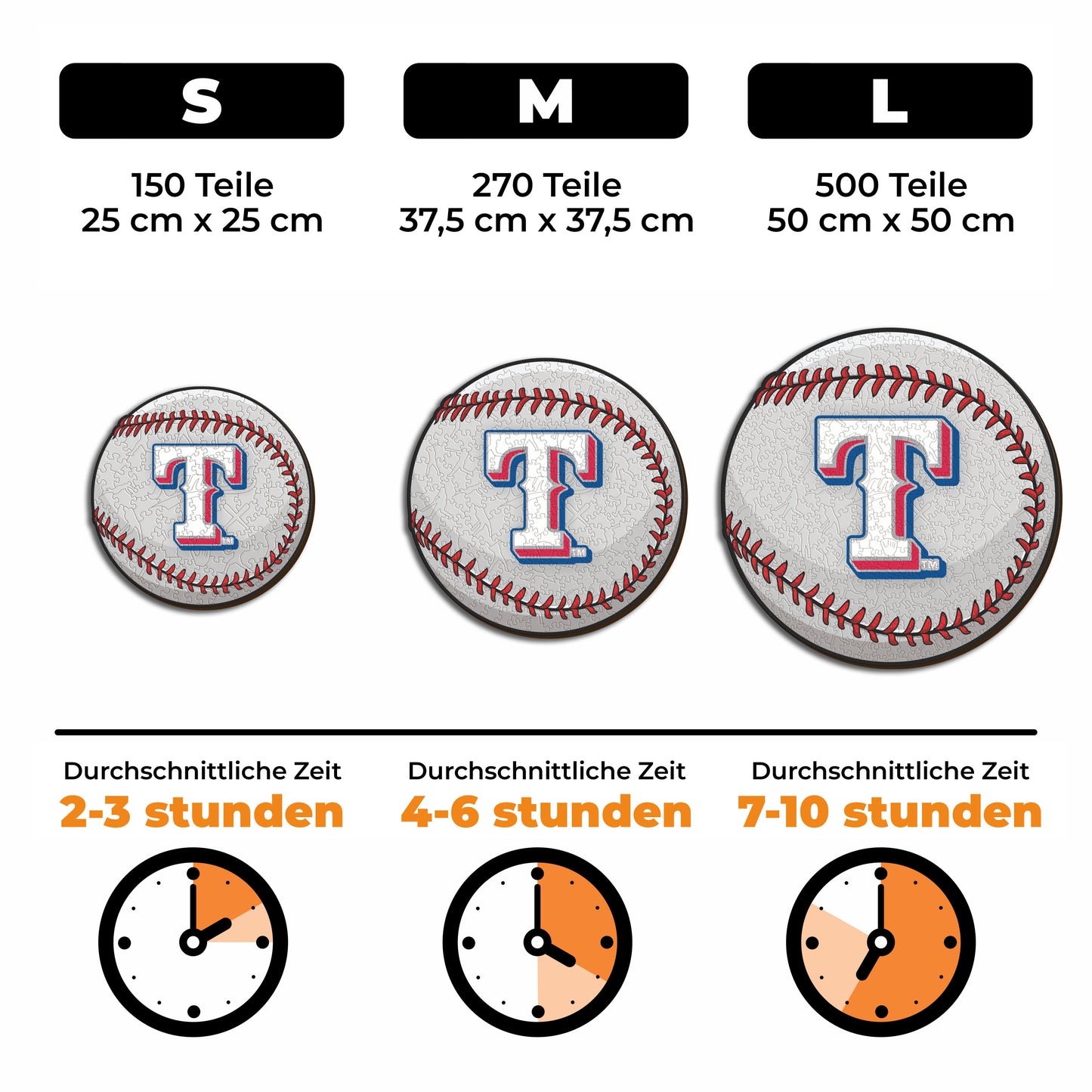 Texas Rangers™ - Holzpuzzle