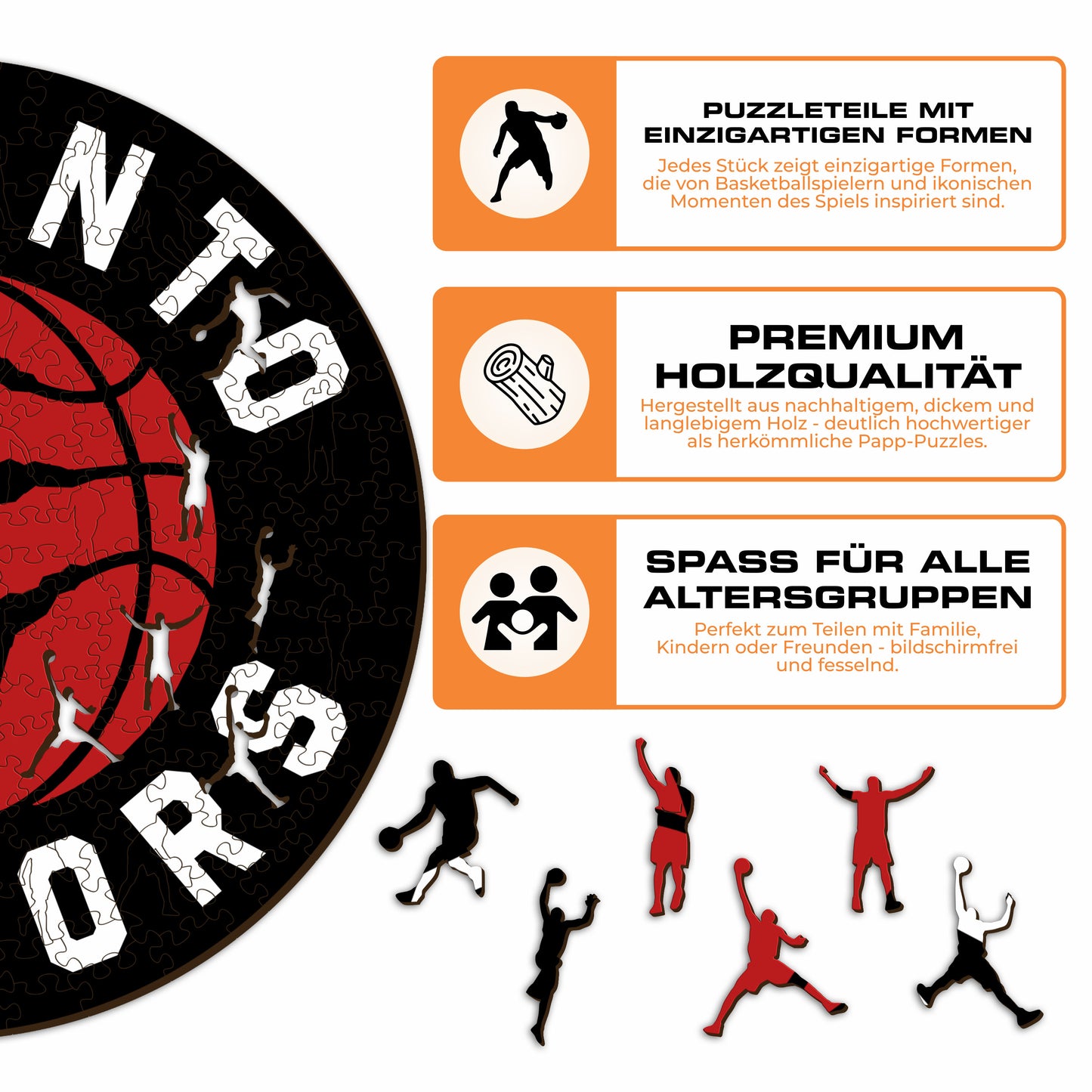 Toronto Raptors™ Logo - Holzpuzzle