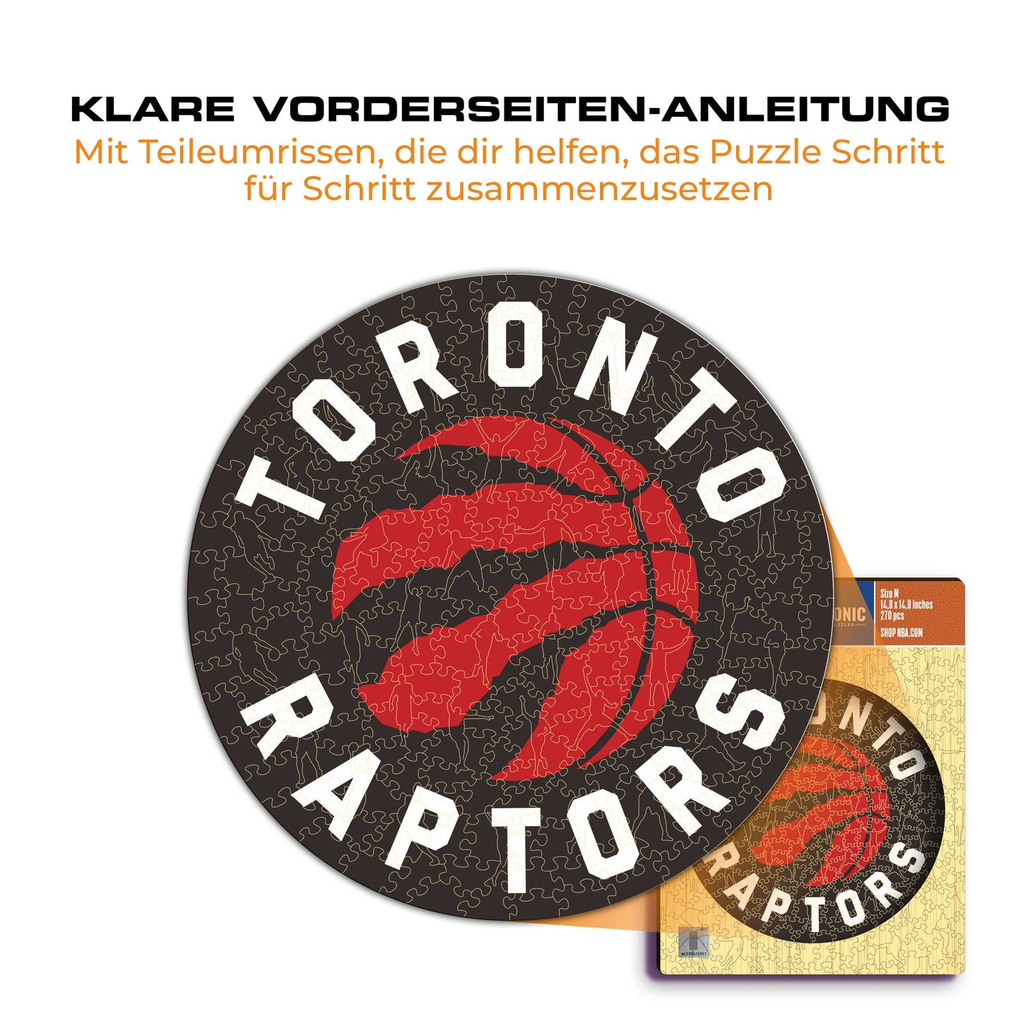 Toronto Raptors™ Logo - Holzpuzzle