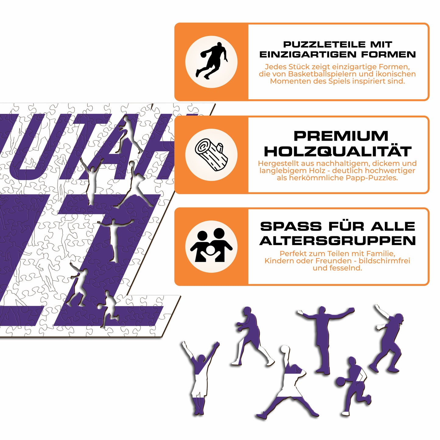 Utah Jazz™ - Holzpuzzle