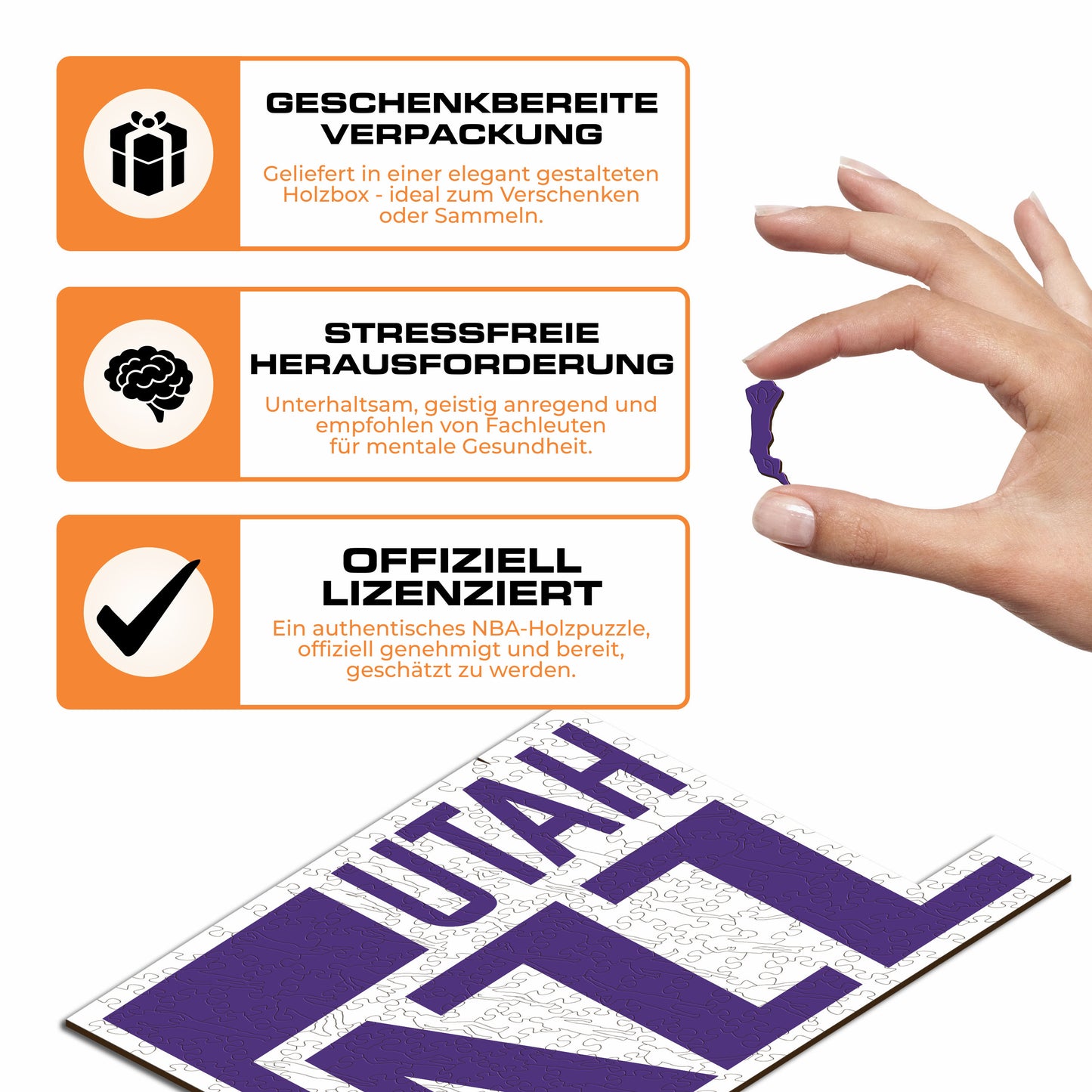 Utah Jazz™ - Holzpuzzle
